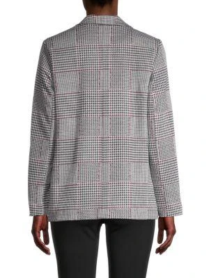 商品Love Ady|Oversized Houndstooth Open-Front Blazer,价格¥239,第2张图片详细描述