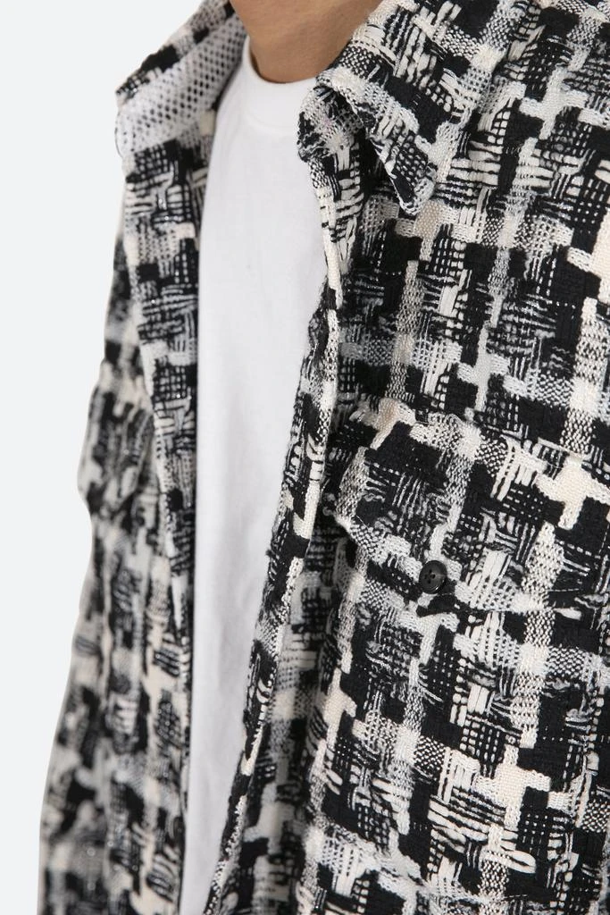 Laced Heavyweight Woven Flannel - Black/White 商品