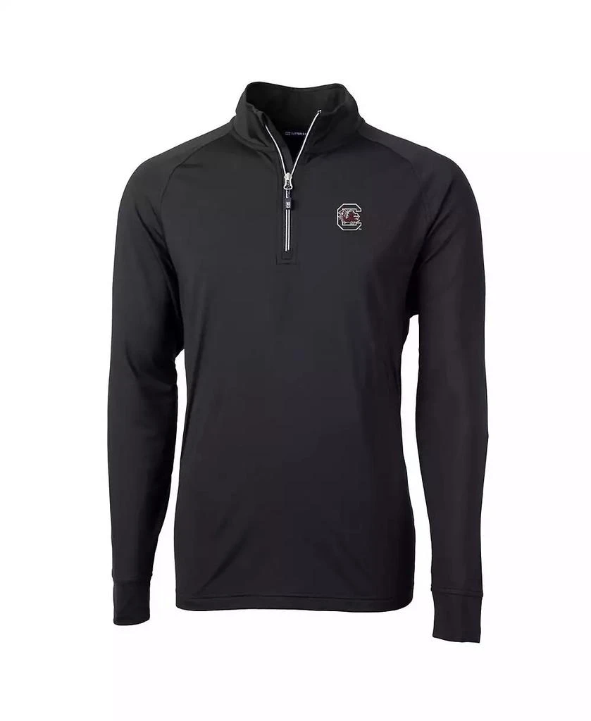 商品Cutter & Buck|Men's Black South Carolina Gamecocks Adapt Knit Quarter-Zip Pullover Jacket,价格¥741,第1张图片