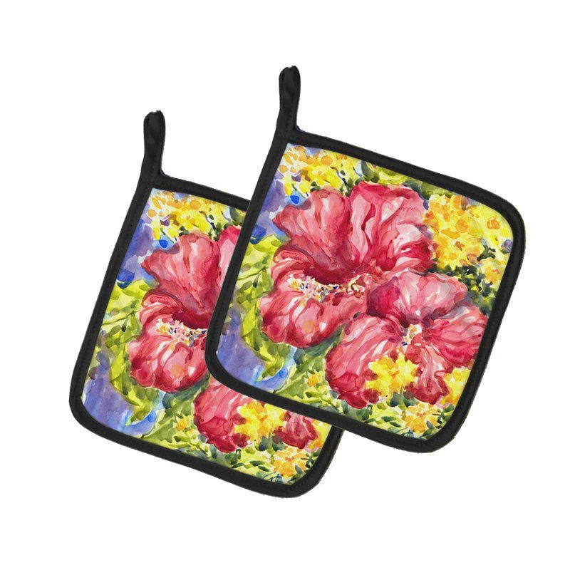 商品Caroline's Treasures|Flower Hibiscus Pair of Pot Holders,价格¥172,第1张图片