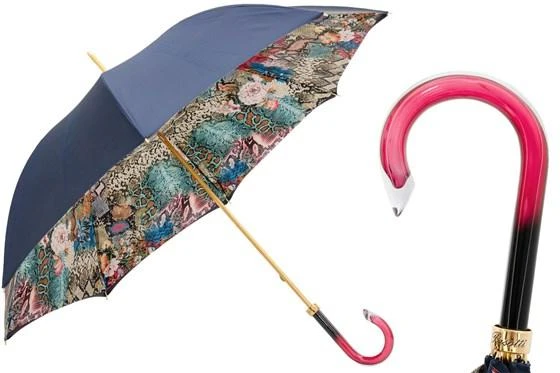 商品PASOTTI|Pasotti 葩莎帝 彩色蟒蛇伞面 粉色树脂手柄 直柄伞,价格¥3140,第1张图片