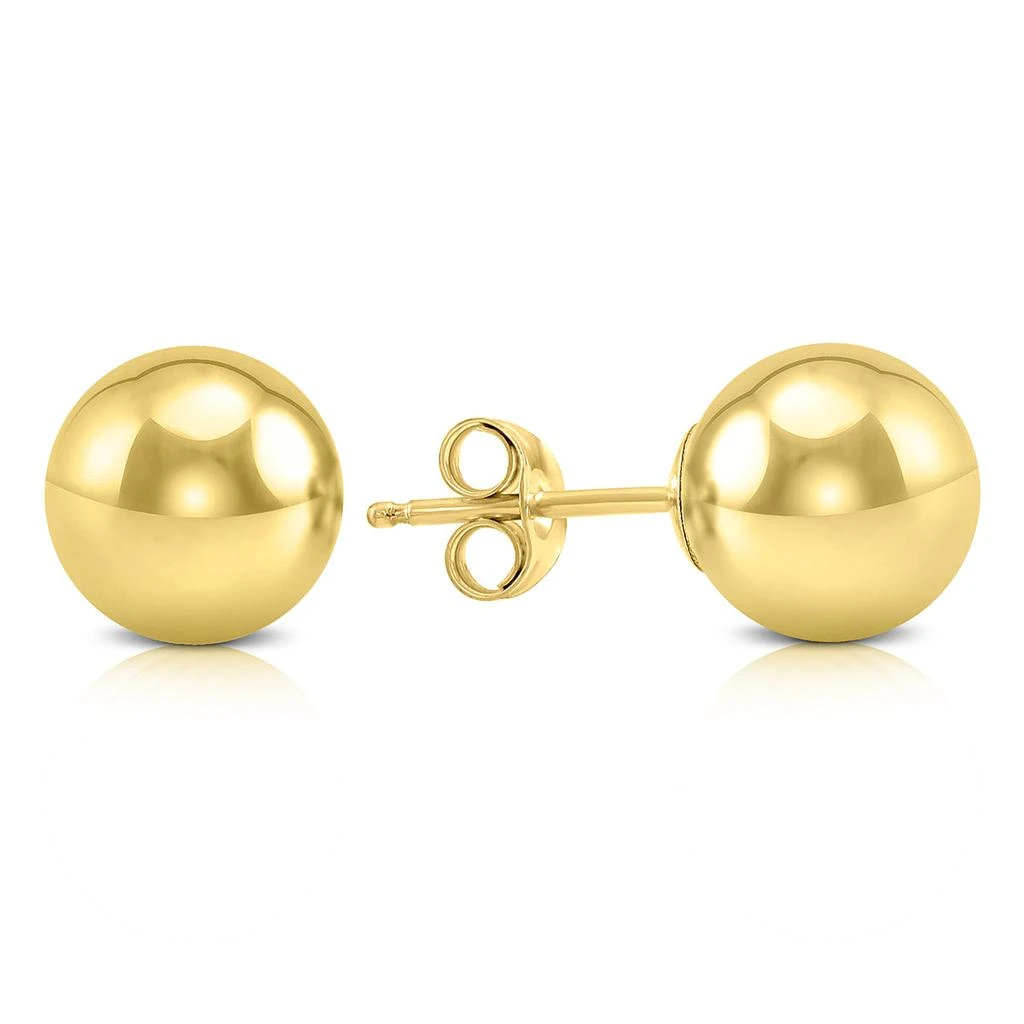 商品Monary|8MM 14K Yellow Gold Filled Round Ball Earrings,价格¥252,第1张图片