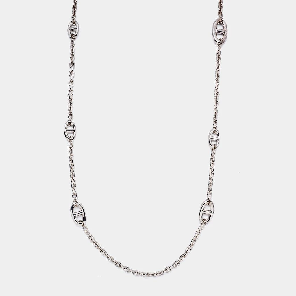 商品[二手商品] Hermes|Hermès Sterling Silver Farandole Long Toggle Necklace,价格¥10254,第2张图片详细描述