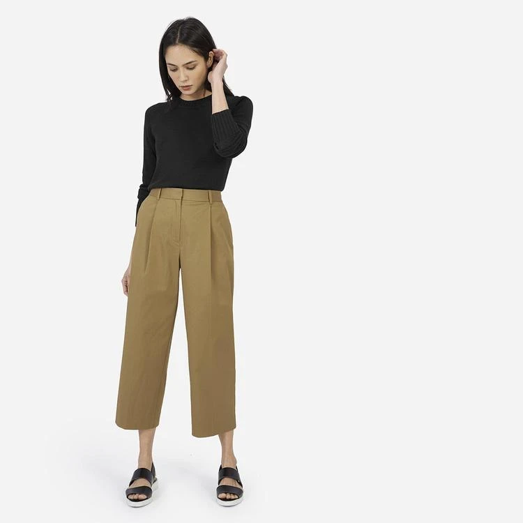 商品Everlane|The Twill Crop 女式九分裤,价格¥575,第1张图片