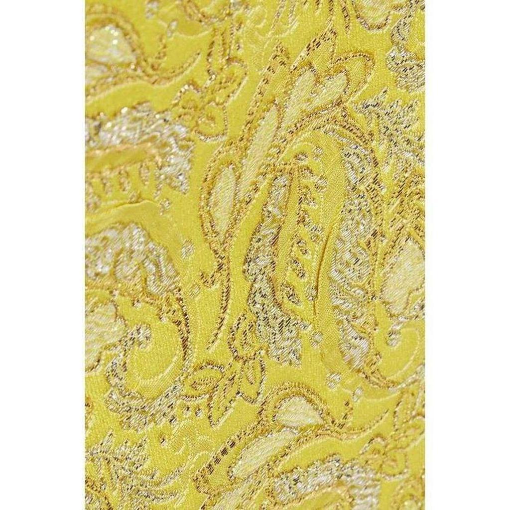 商品Gucci|Yellow Brocade Jacquard Mini Skirt,价格¥6643,第7张图片详细描述