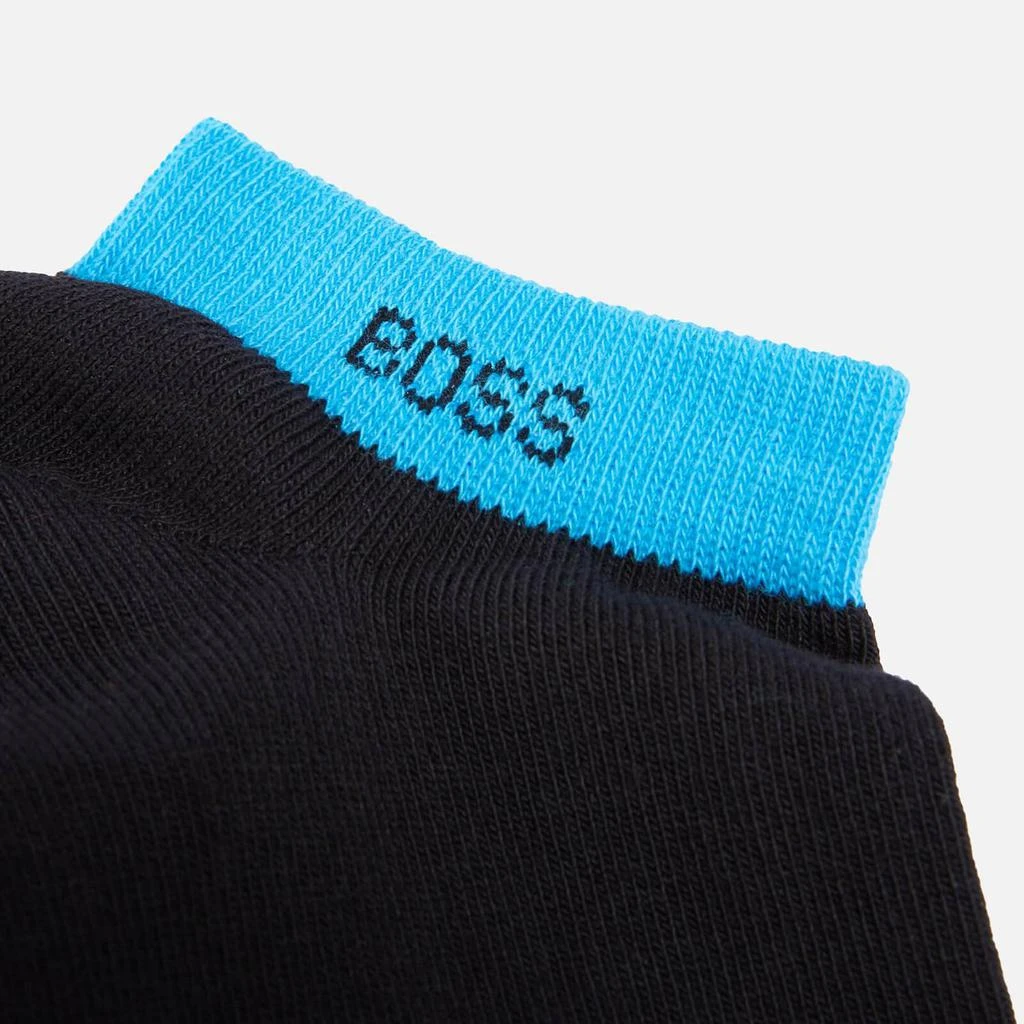 商品Hugo Boss|BOSS Bodywear Rainbow Cuff Stretch Cotton Ankle Socks,价格¥118,第4张图片详细描述