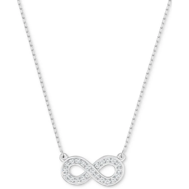 商品Swarovski|Silver-Tone Crystal Infinity Pendant Necklace,价格¥592,第1张图片