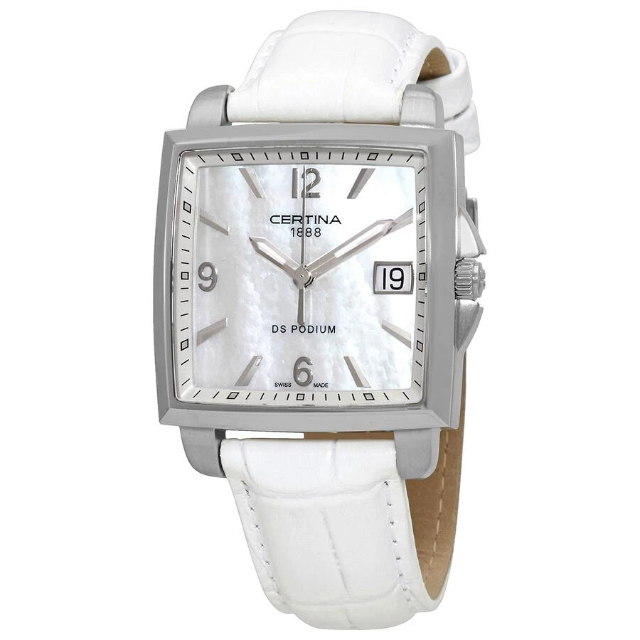 商品Certina|Certina DS Podium Quartz White Mother of Pearl Dial Ladies Watch C0013101611700,价格¥1379,第1张图片