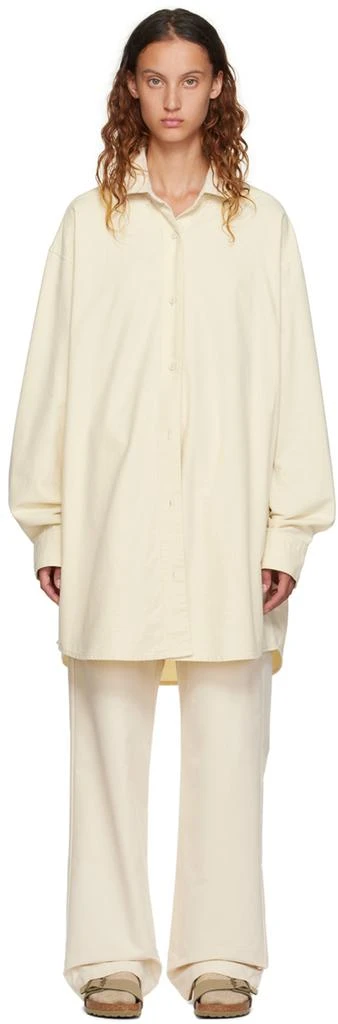 商品Essentials|Off-White Cotton Shirt,价格¥475,第1张图片