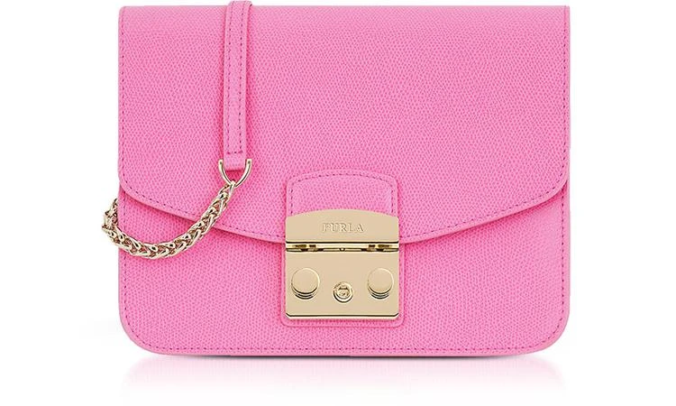商品Furla|Furla 芙拉 兰花色皮革Metropolis小号斜挎包,价格¥1593,第1张图片