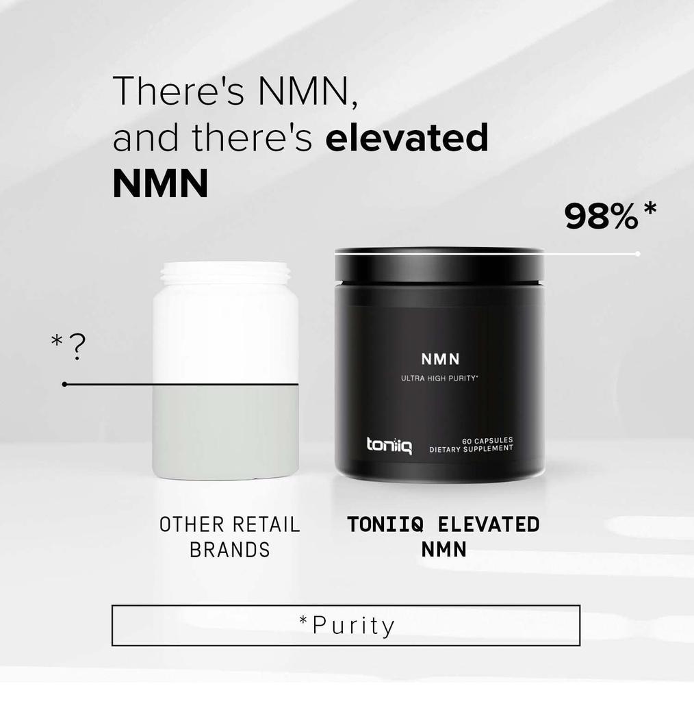 商品Toniiq|Ultra High Purity Stabilized NMN Capsules - 98% Highly Purified and Highly Bioavailable - 300mg - for NAD+ - 60 Capsules NMN Nicotinamide Mononucleotide Booster Supplement,价格¥224-¥374,第6张图片详细描述
