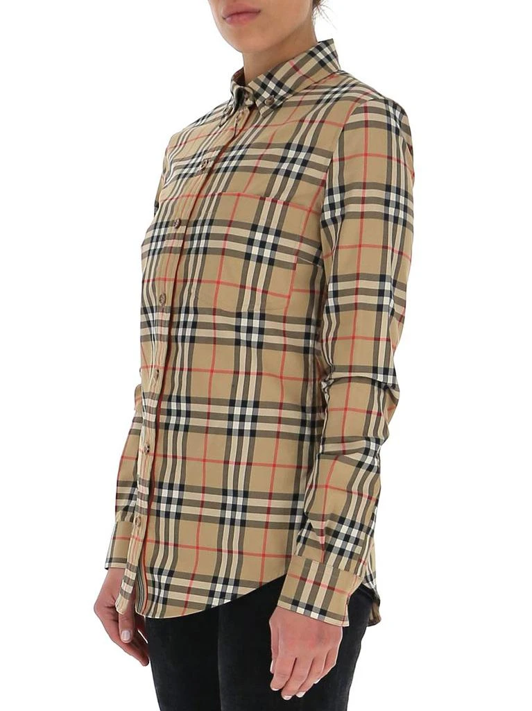 商品Burberry|Burberry Vintage Check Long-Sleeved Shirt,价格¥3291,第5张图片详细描述