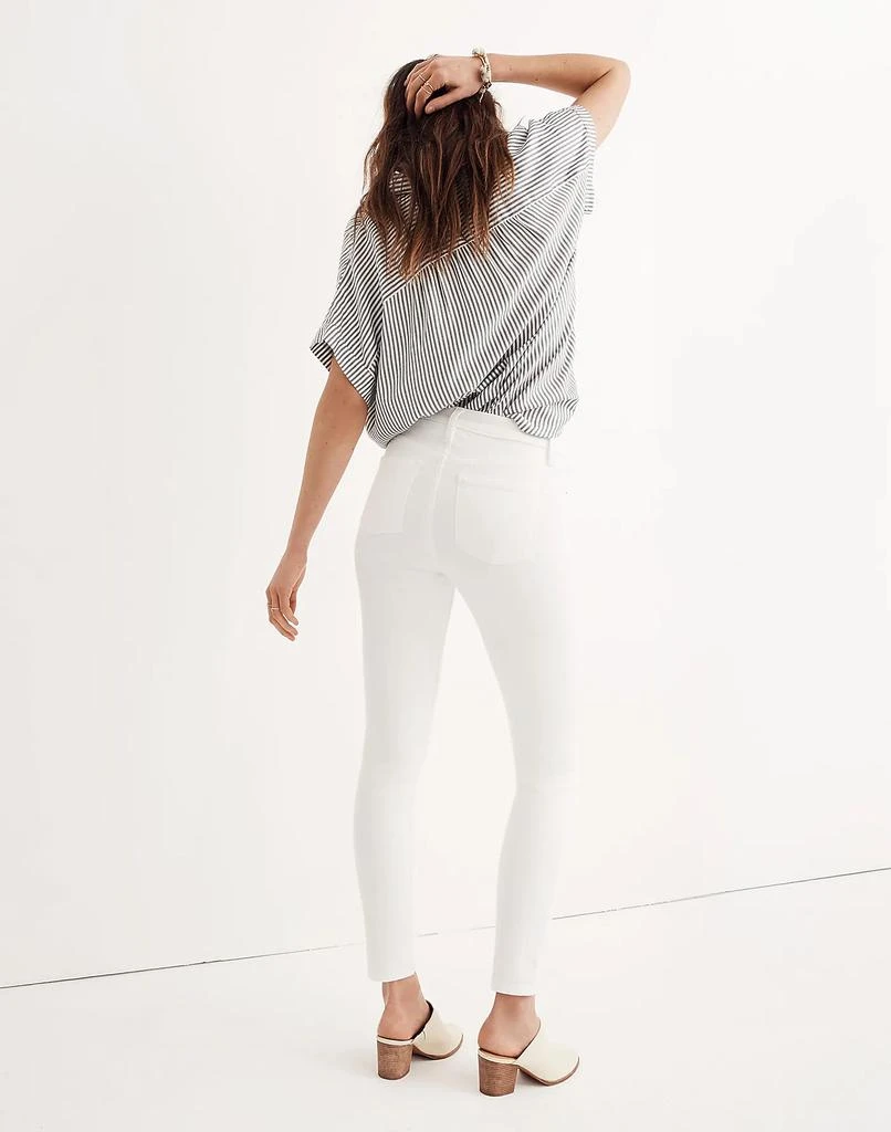 商品Madewell|9" 英寸高腰纯白牛仔裤,价格¥396,第3张图片详细描述