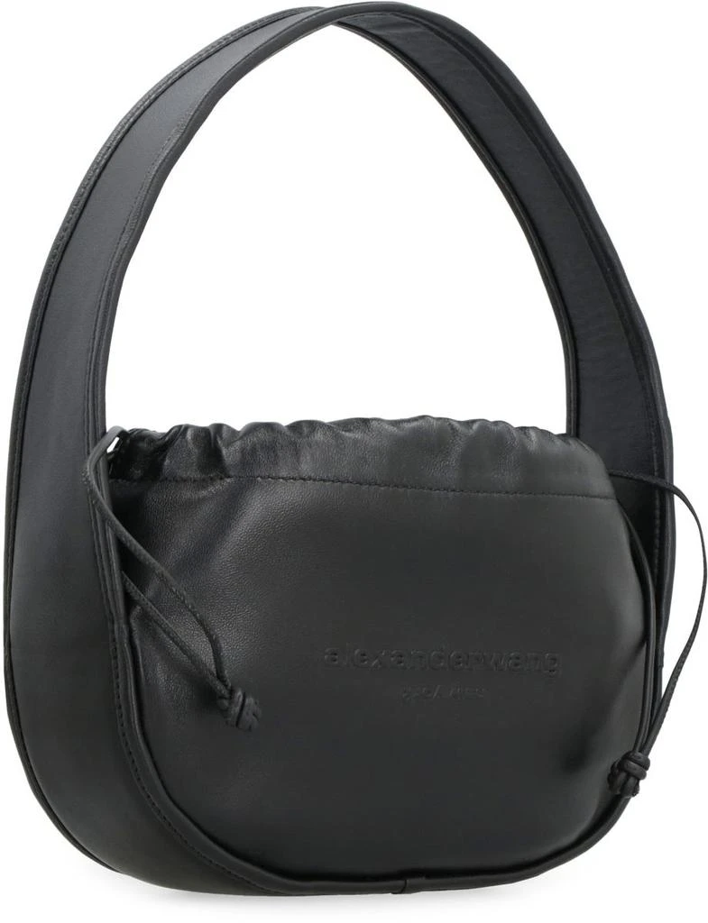 商品Alexander Wang|ALEXANDER WANG CINCH LEATHER SMALL HOBO BAG,价格¥3194,第3张图片详细描述