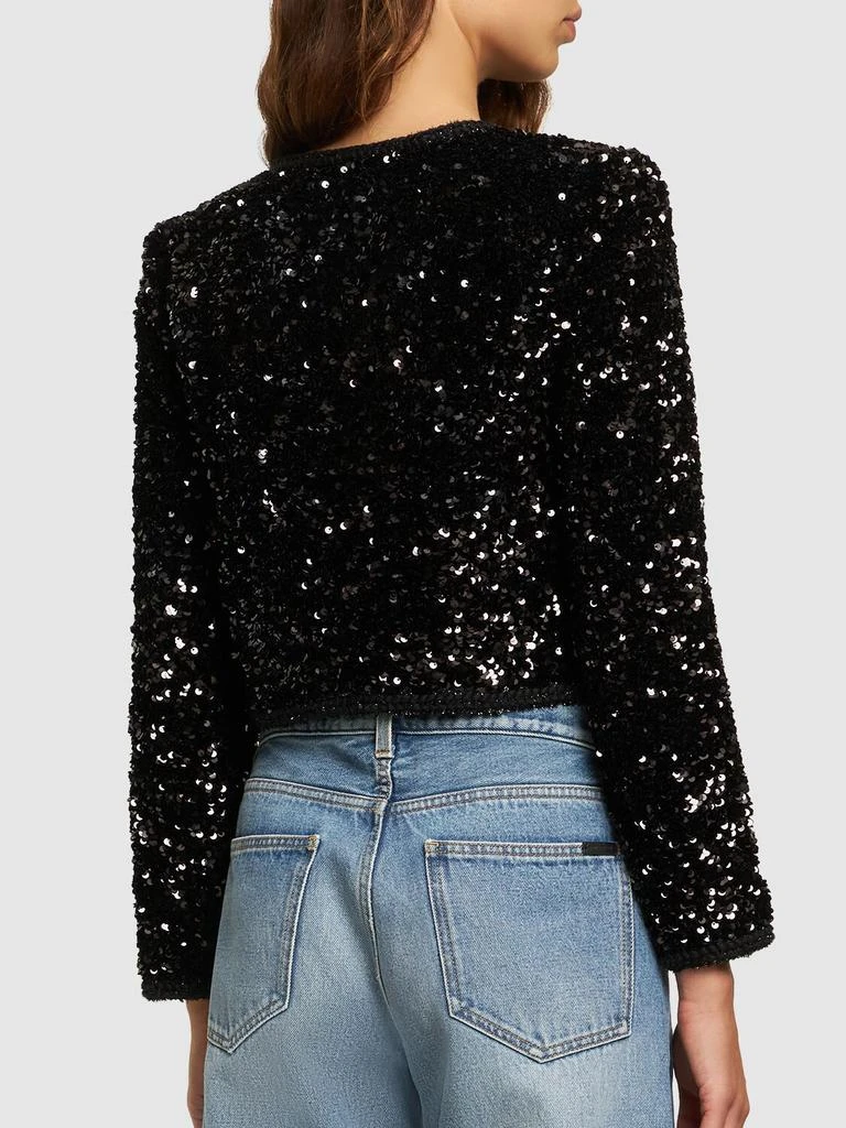 商品Self Portrait|Sequined Cropped Jacket,价格¥3130,第2张图片详细描述