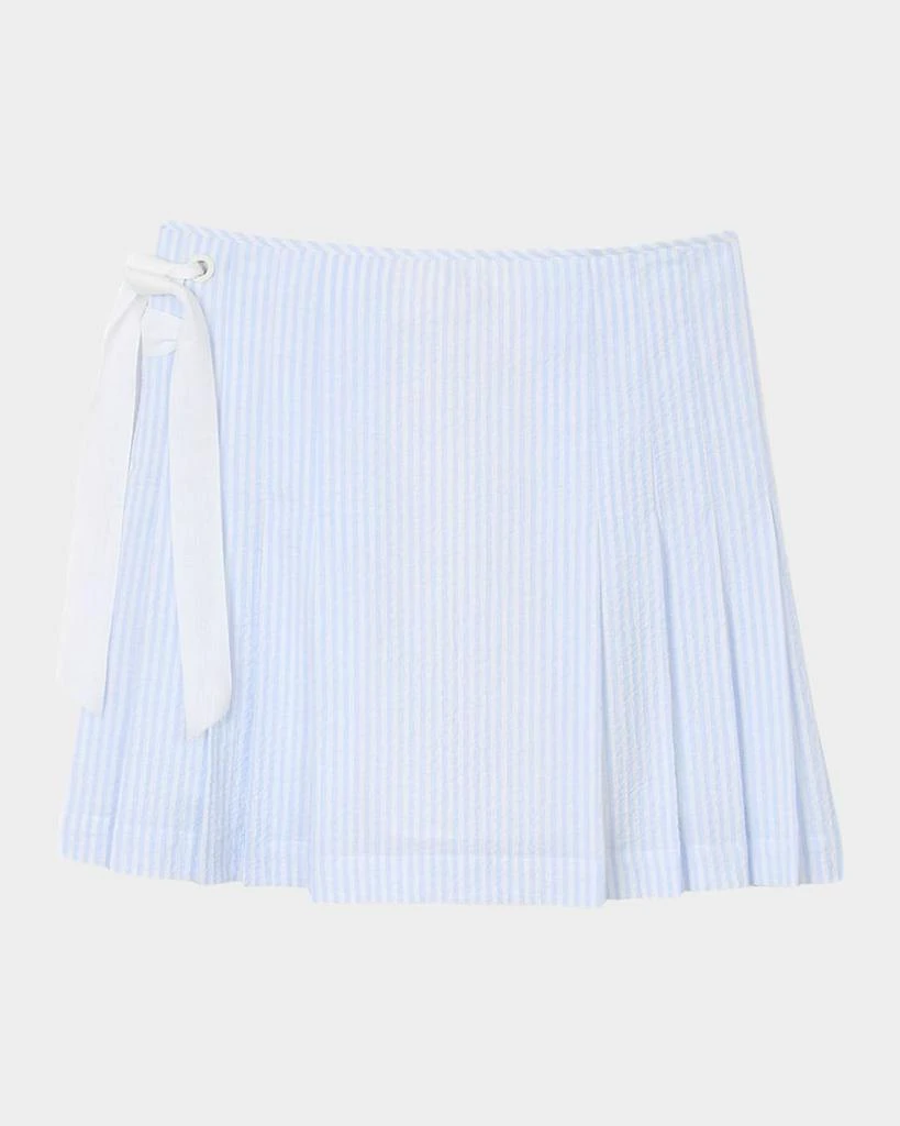商品Sandro|Noora Striped Seersucker Mini Skirt,价格¥2140,第1张图片