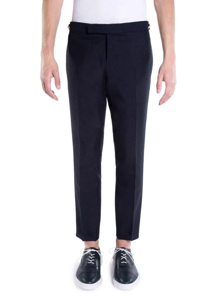 商品Thom Browne|Low-Rise Skinny Side Wool Trousers,价格¥7044,第1张图片