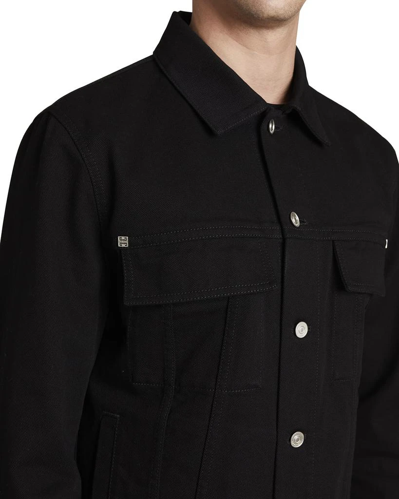 商品Givenchy|Men's 4G Denim Jacket w/ Zipper Detail,价格¥4852,第5张图片详细描述