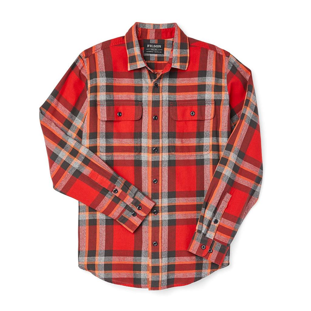 Filson Scout Shirt Red / Black / Flame Plaid商品第1张图片规格展示