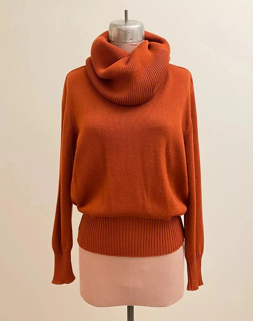 商品Madewell|BusyLadyBaca & The Goods 1980s Vintage Rust Mondi Jumbo Turtleneck Sweater,价格¥1815,第3张图片详细描述