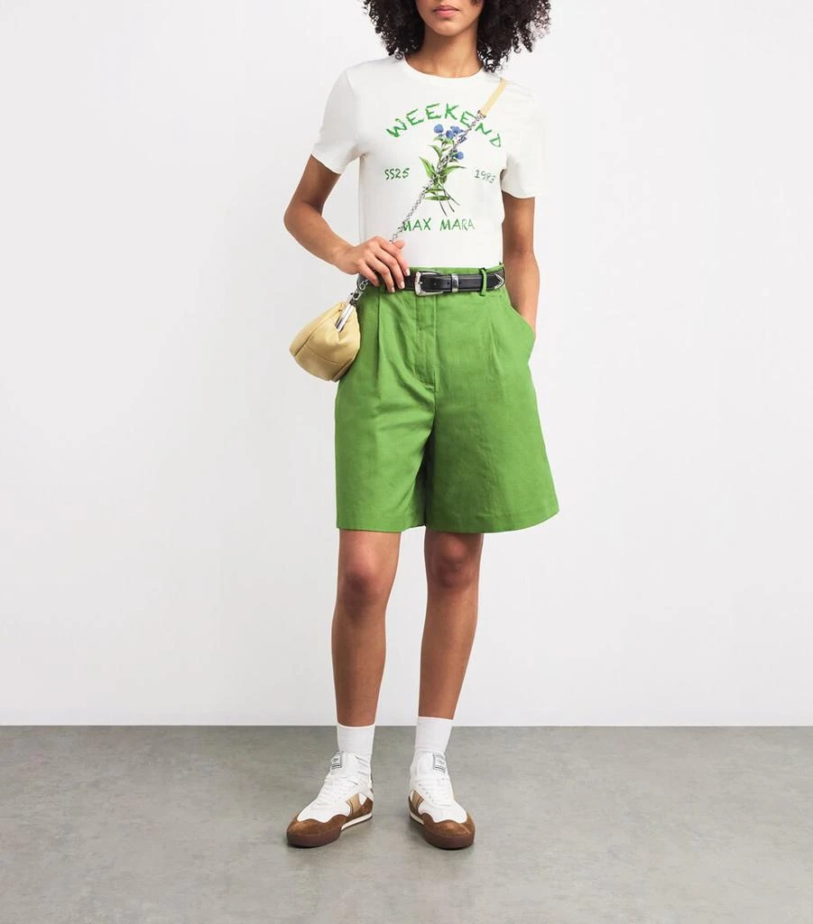 商品Weekend Max Mara|Cotton Floral T-Shirt,价格¥860,第2张图片详细描述