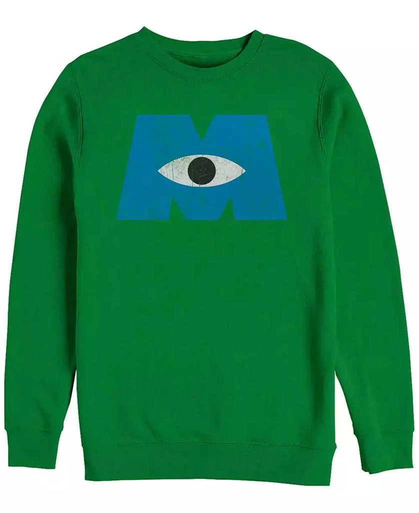 商品Disney|Disney Pixar Men's Monsters Inc. Eye Logo, Crewneck Fleece,价格¥337,第1张图片