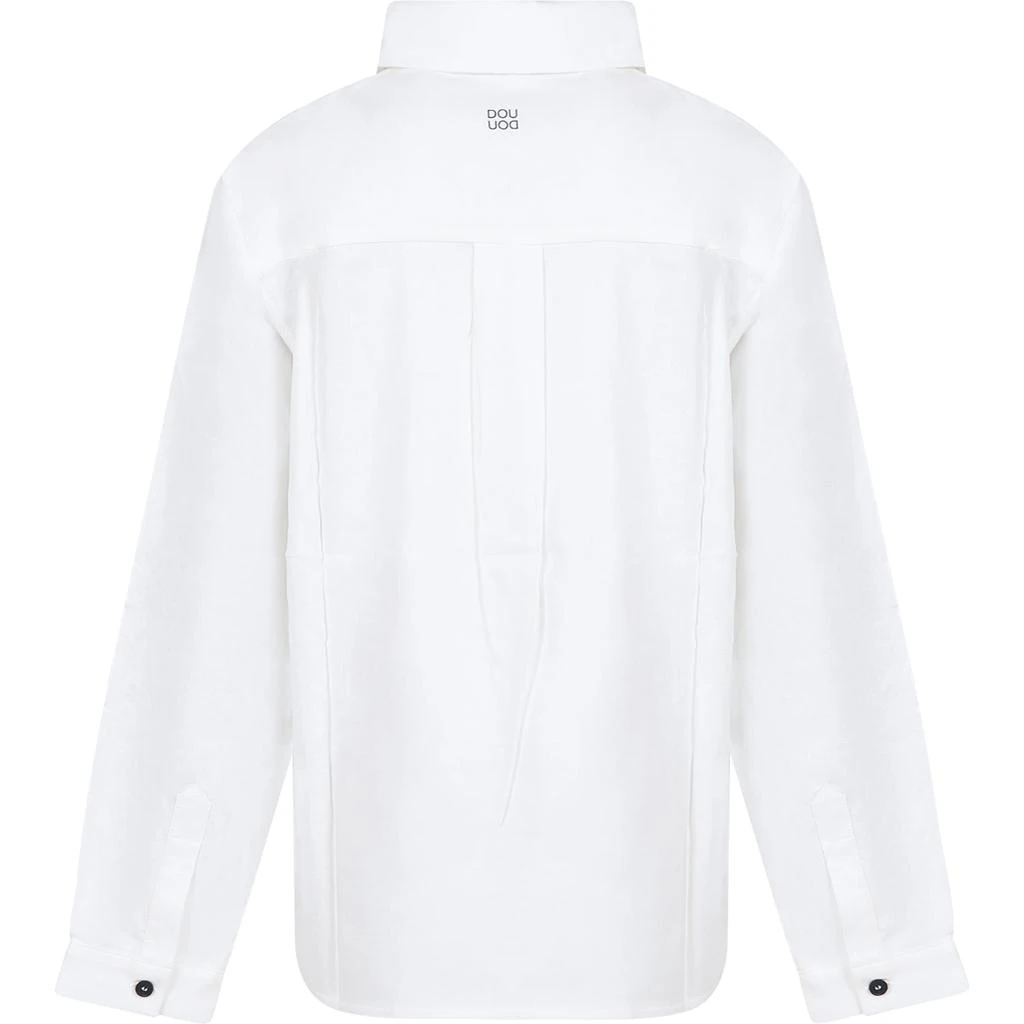 商品Douuod|White Shirt For Girl With Logo,价格¥1536,第2张图片详细描述