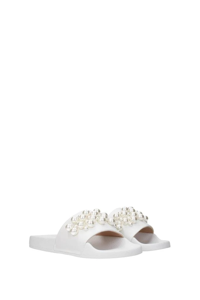 商品Stuart Weitzman|Slippers and clogs Leather White,价格¥1024,第2张图片详细描述