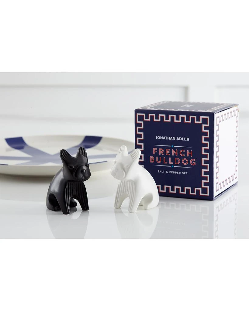 商品Jonathan Adler|French Bulldog Salt & Pepper Shakers in Black & White,价格¥377,第1张图片