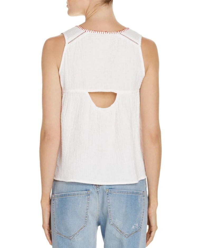 商品FREEWAY|Embroidered Gauze Back Cutout Top,价格¥217,第2张图片详细描述