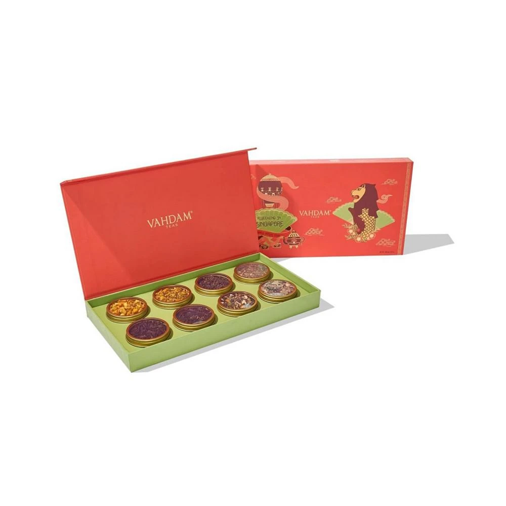 商品Vahdam Teas|Weekend in Singapore Gift Set - 8 Loose Leaf Teas,价格¥298,第1张图片