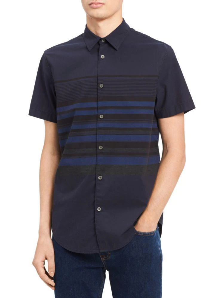 商品Calvin Klein|Stripe Cotton 衬衫,价格¥158,第4张图片详细描述