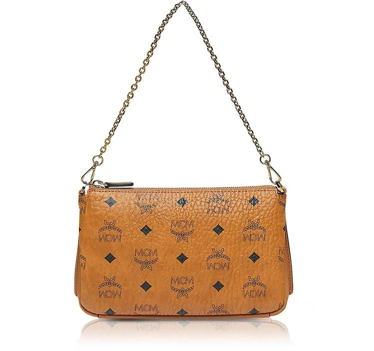 商品MCM|MCM Cognac Visetos Medium Millie Top Zip Crossbody,价格¥3979,第1张图片