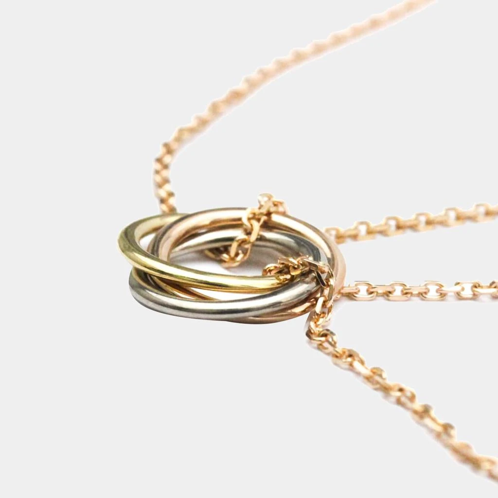 商品[二手商品] Cartier|Cartier Trinity 18K Yellow Rose and White Gold Bracelet 15,价格¥8293,第1张图片