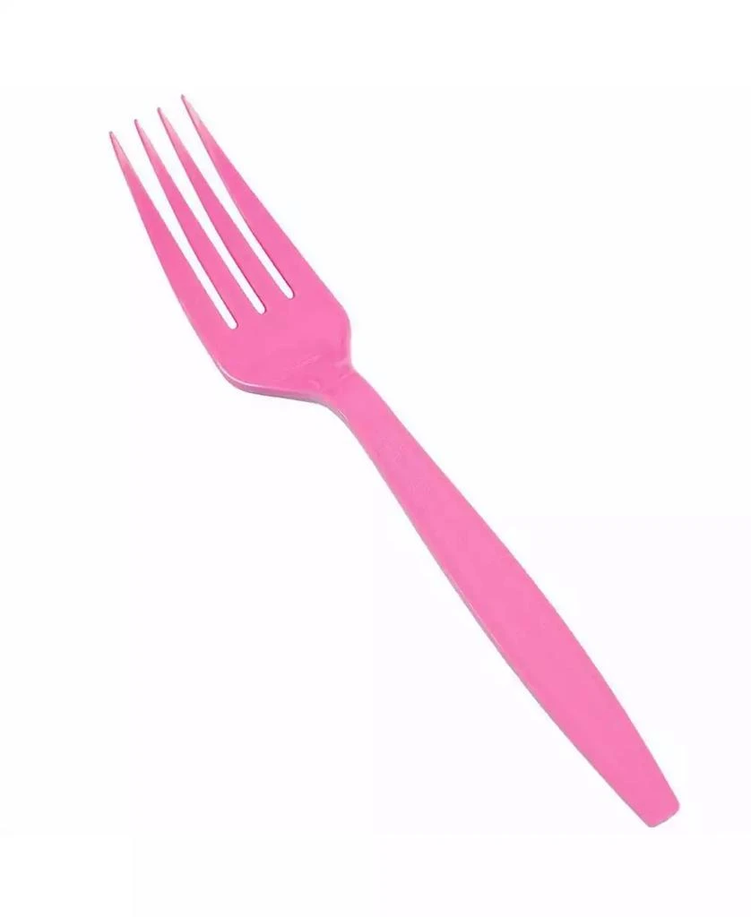 商品JAM Paper|Big Party Pack of Premium Plastic Forks - 100 Disposable Forks Per Box,价格¥112,第2张图片详细描述