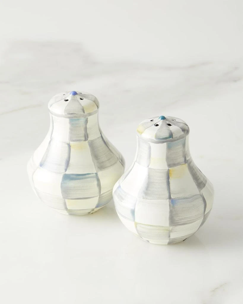 商品MacKenzie-Childs|Sterling Check Enamel Salt Pepper Shakers,价格¥540,第3张图片详细描述