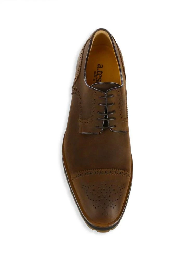 商品A. Testoni|A. Testoni - Leather Brogue Derby Shoes,价格¥2587,第5张图片详细描述