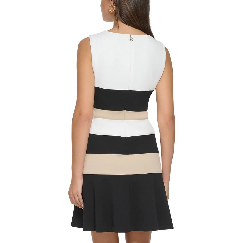 商品Tommy Hilfiger|Women's Colorblocked Scuba Crepe Sleeveless Dress,价格¥599,第5张图片详细描述