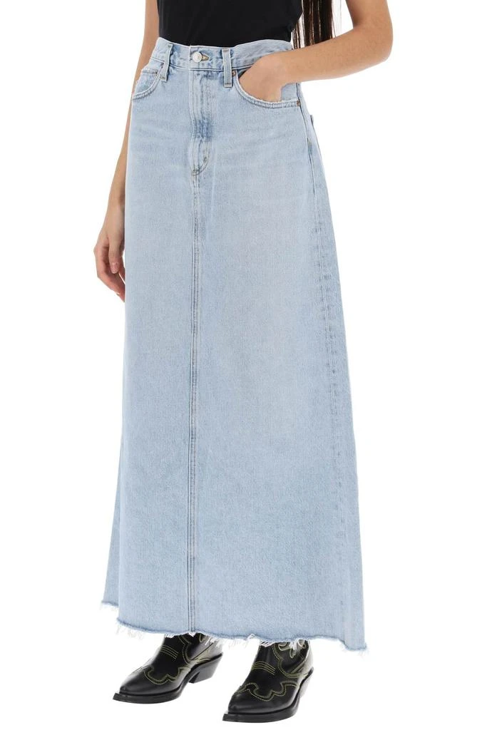 商品AGOLDE|hilla maxi skirt in denim,价格¥1255,第4张图片详细描述