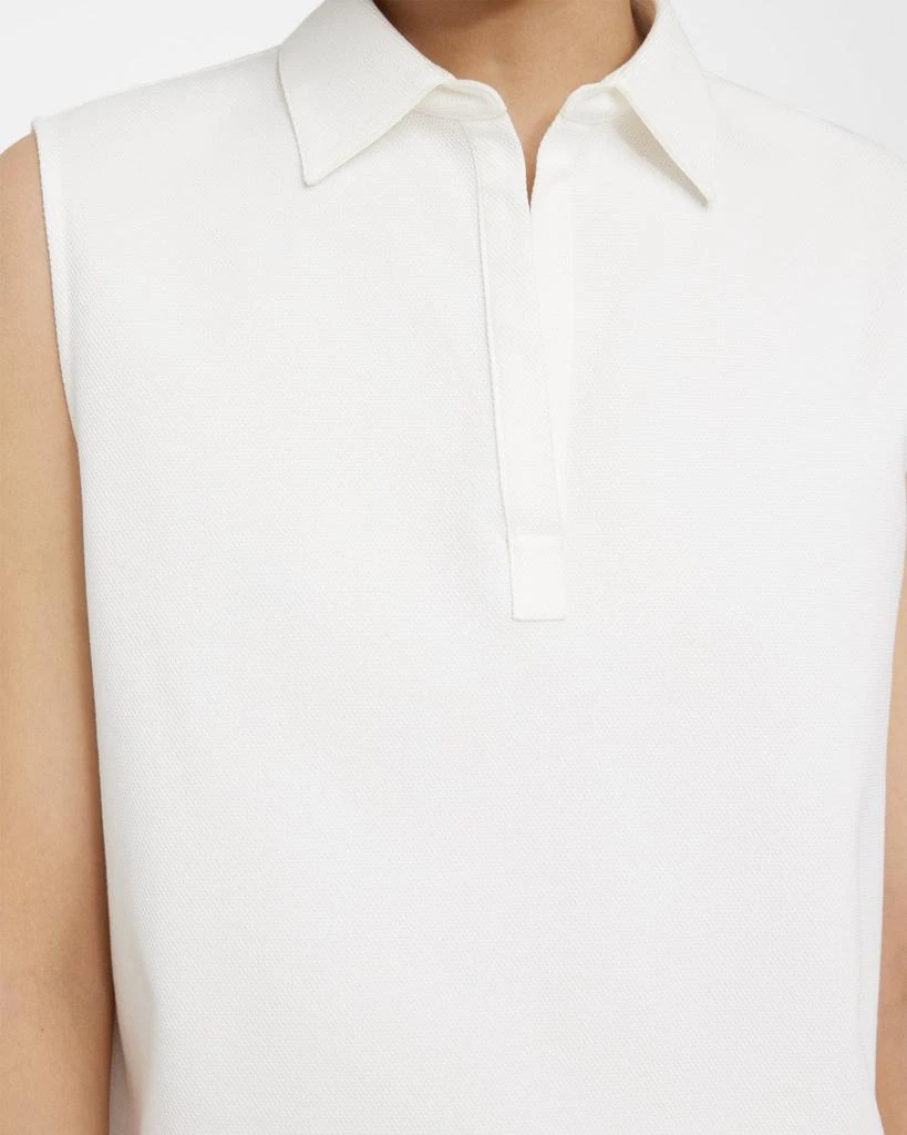 商品Theory|Sleeveless Polo Shell Top in Cotton Piqué,价格¥611,第2张图片详细描述