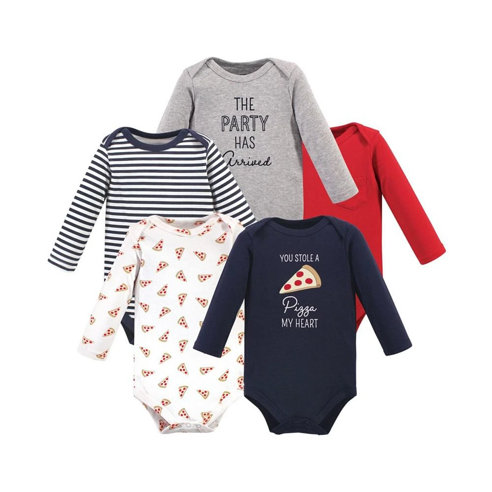 商品Hudson|Baby Boy Long Sleeve Bodysuits, 5 Pack,价格¥241,第1张图片