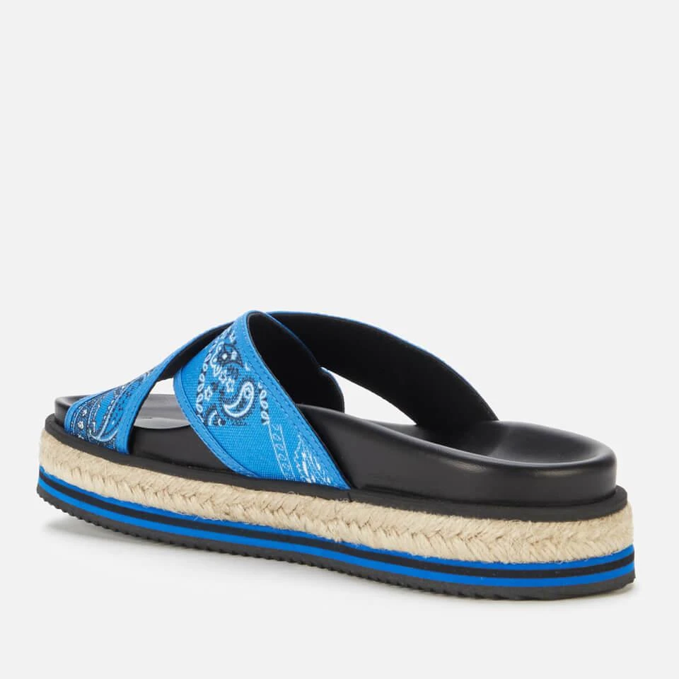 商品Kenzo|KENZO WOMEN'S CROSS MICRO ESPADRILLE SANDALS - ROYAL BLUE,价格¥237,第2张图片详细描述