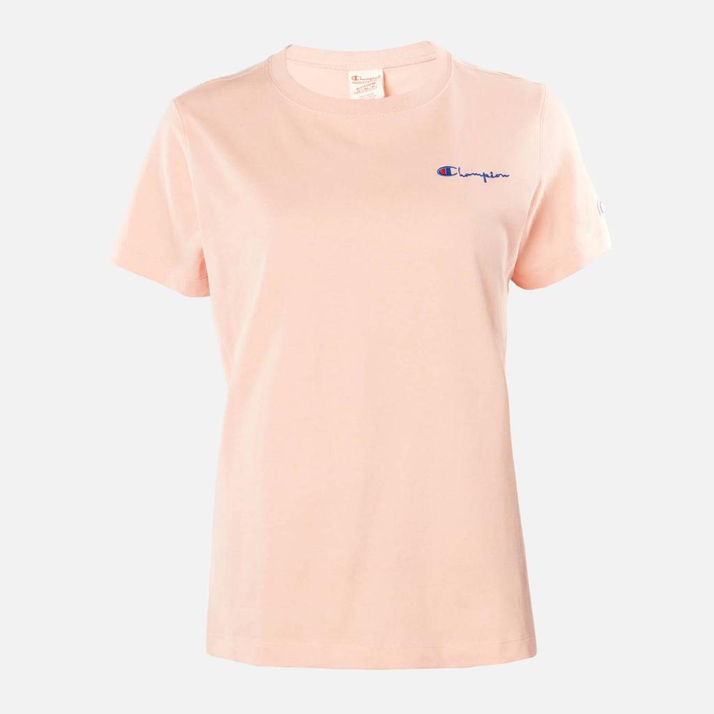 Champion Women's Small Script T-Shirt - Pink商品第1张图片规格展示