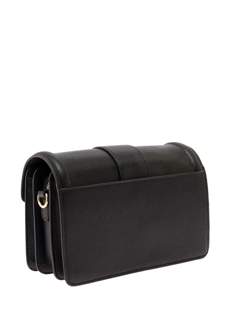 商品Versace|Black Shoulder Bag in Leatherette with Baroque Buckle VERSACE JEANS COUTURE Woman,价格¥1578,第2张图片详细描述