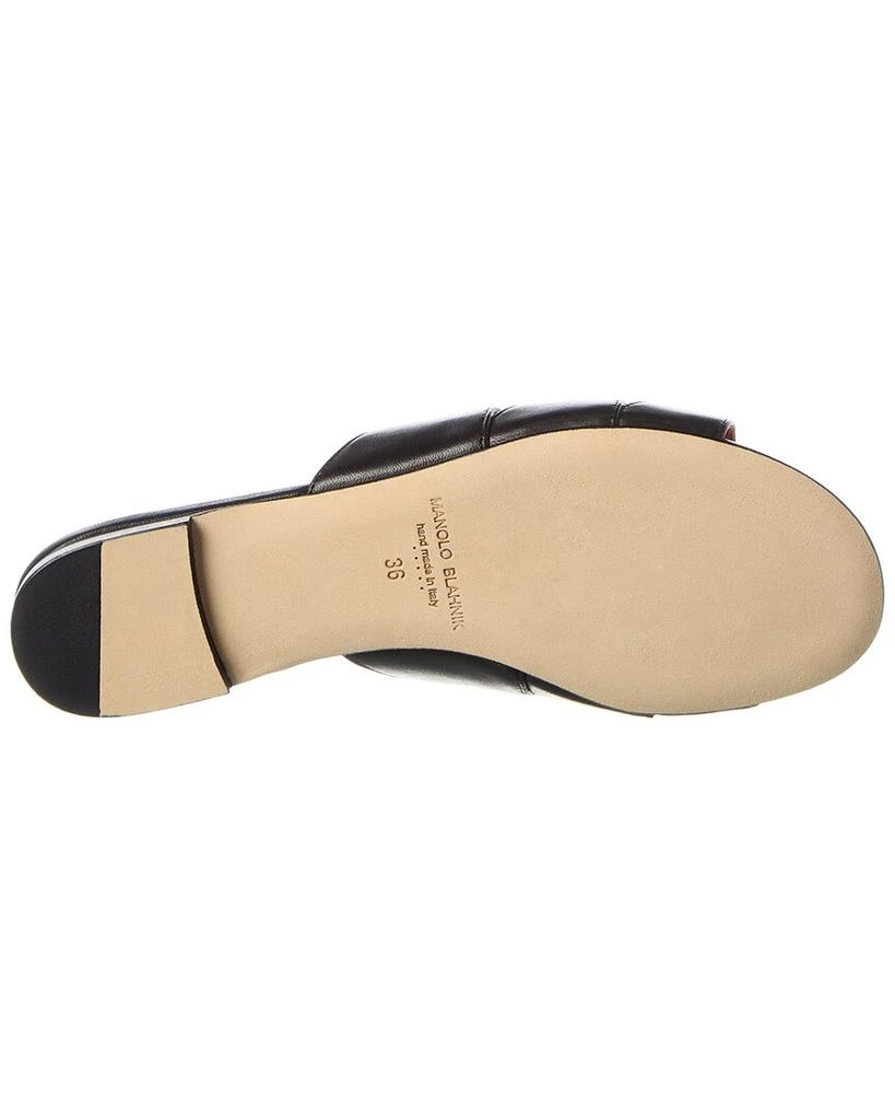 商品Manolo Blahnik|Manolo Blahnik Nooramu Leather Sandal,价格¥3569,第4张图片详细描述