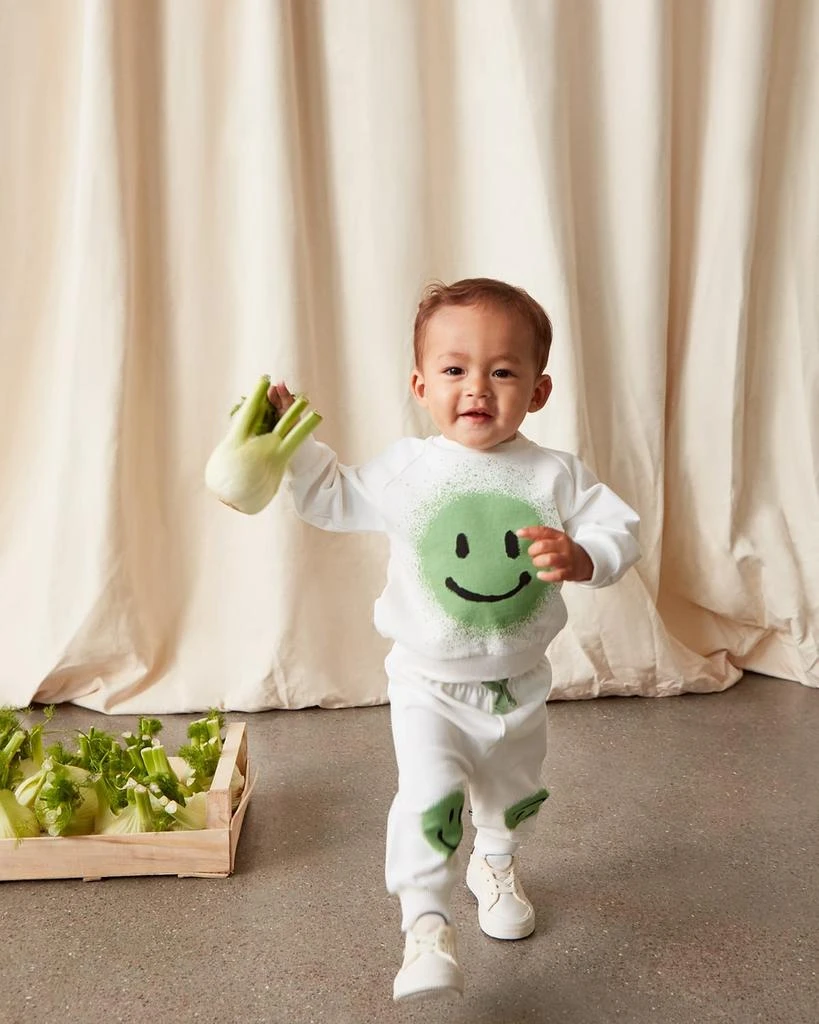 商品MOLO|Boy's Disc Happy Face Sweatshirt, Size 6M-3,价格¥426,第3张图片详细描述