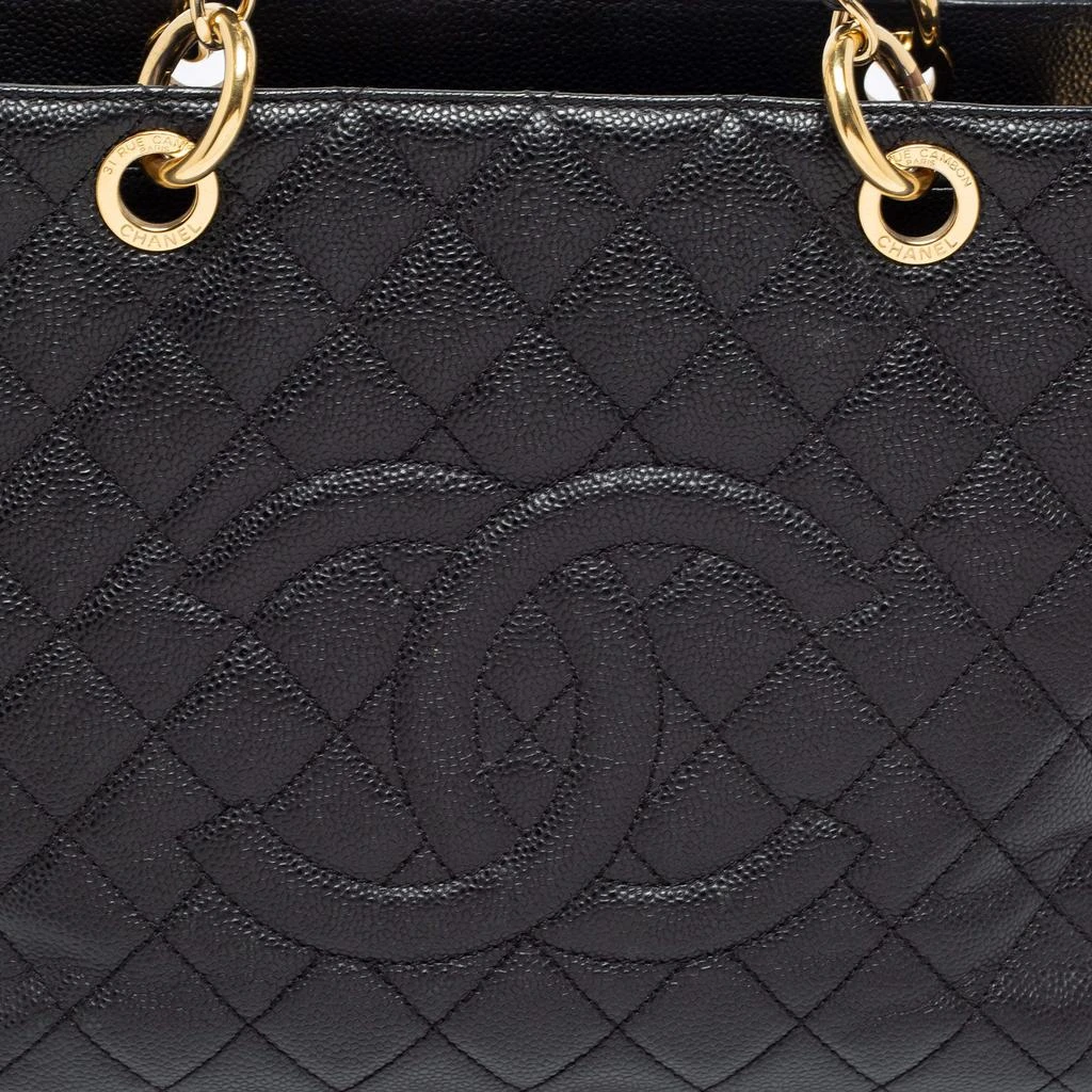 商品[二手商品] Chanel|Chanel Black Quilted Caviar Leather Grand Shopper Tote,价格¥17438,第5张图片详细描述