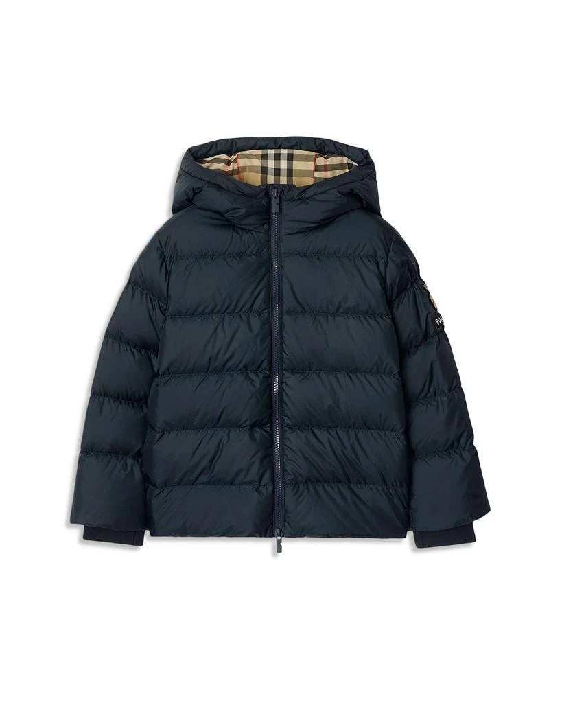 商品Burberry|Boys' Hooded Down Puffer Coat - Little Kid, Big Kid,价格¥4759,第1张图片
