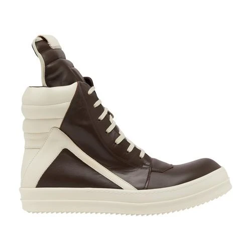 商品Rick Owens|【特惠8.7折】包邮包税【预售7天发货】 RICK OWENS 男士 休闲运动鞋 Geobasket  RU02C7894LCGLP O411 OWE9E69SBRW,价格¥7297,第1张图片