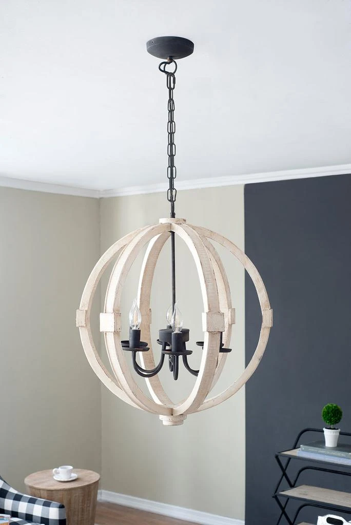 商品Simplie Fun|6 - Light Wood Chandelier,价格¥4721,第1张图片